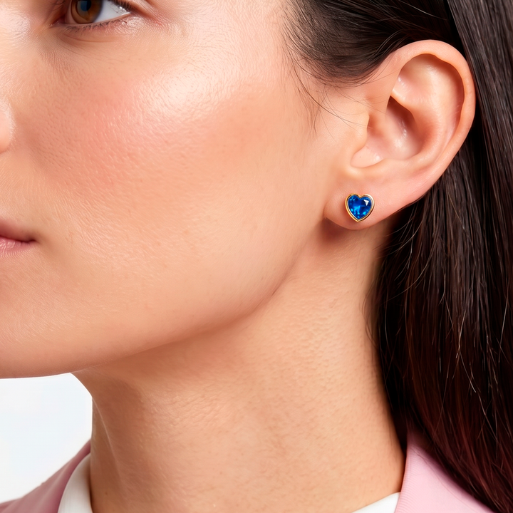Aretes Acero Blue Crush
