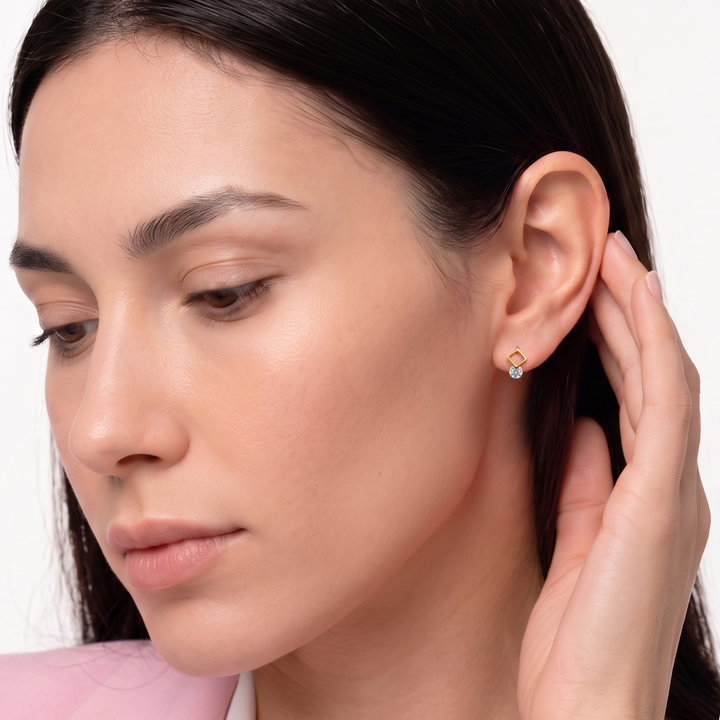 Aretes Acero Liliana