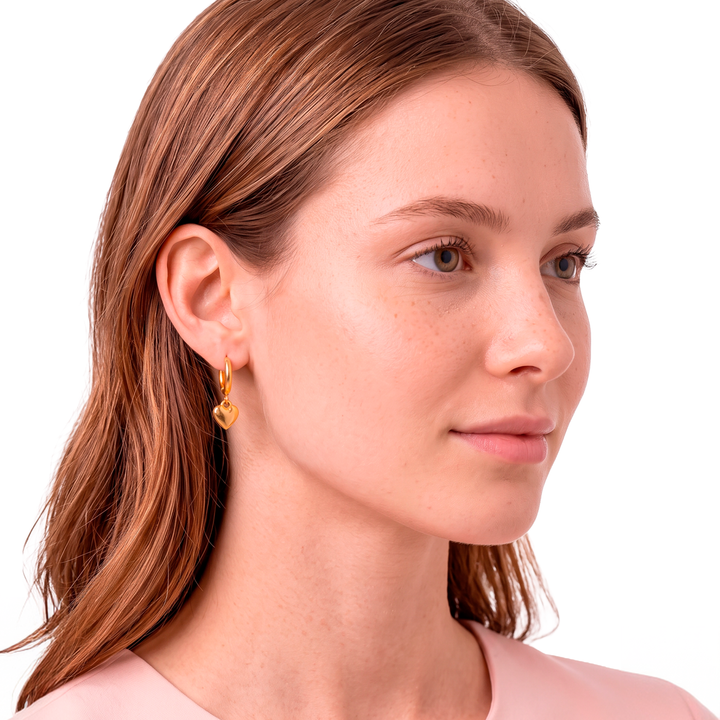 Aretes Argollas Acero Lovely