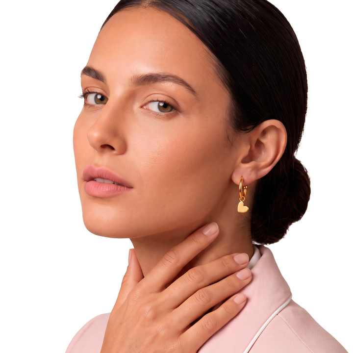 Aretes Argollas Acero Valentín