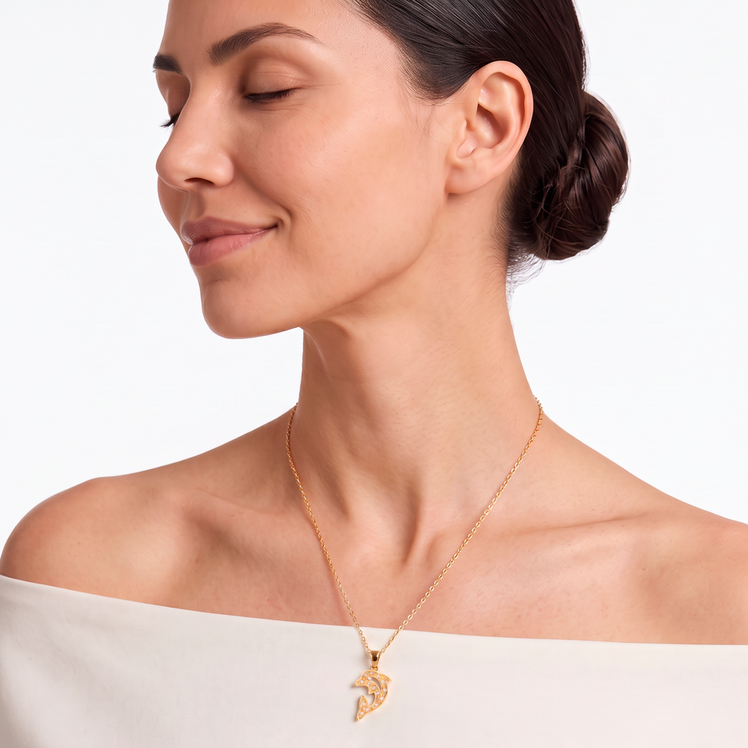Collar Acero Little Dolphin