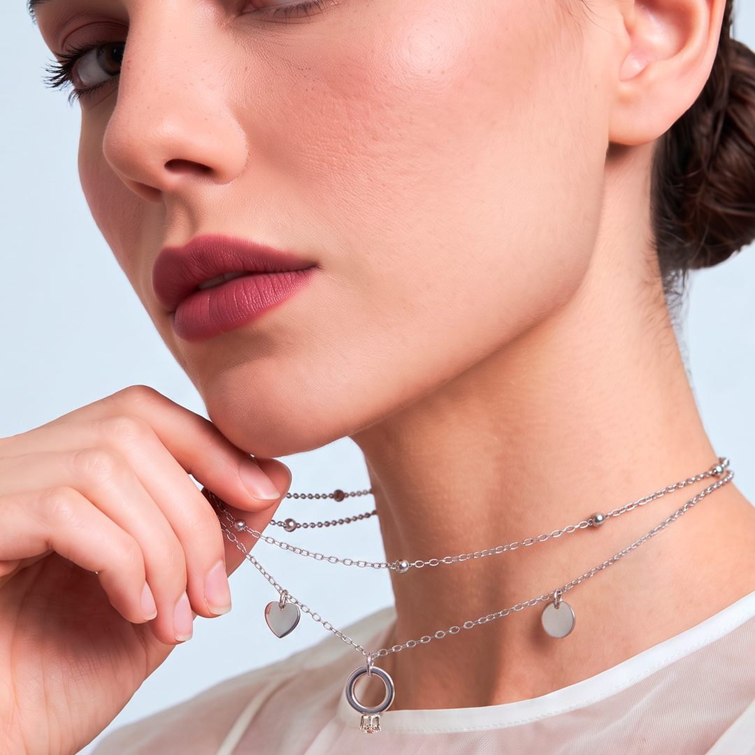 Collar Acero Amour Duet