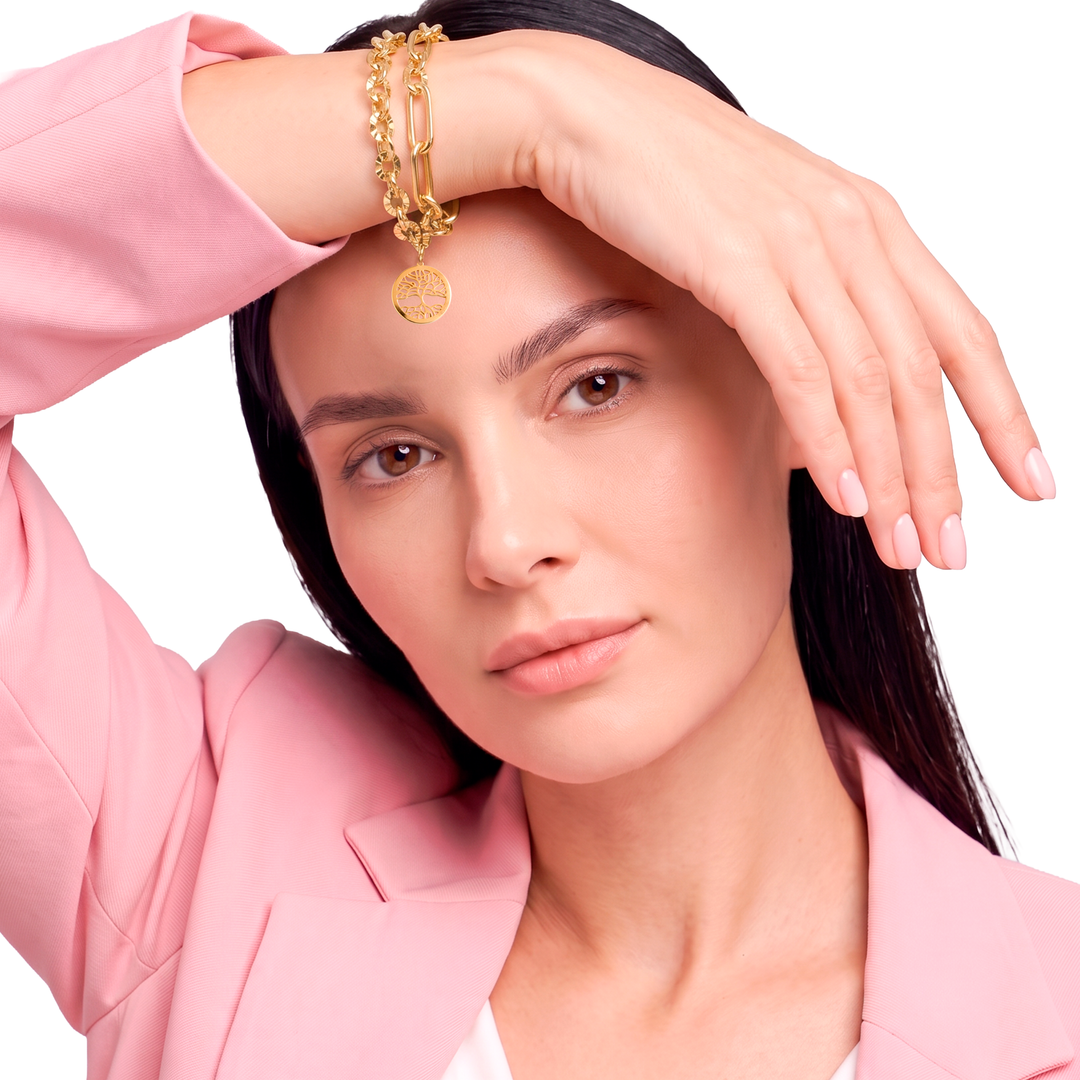Pulsera Acero Árbol Destino
