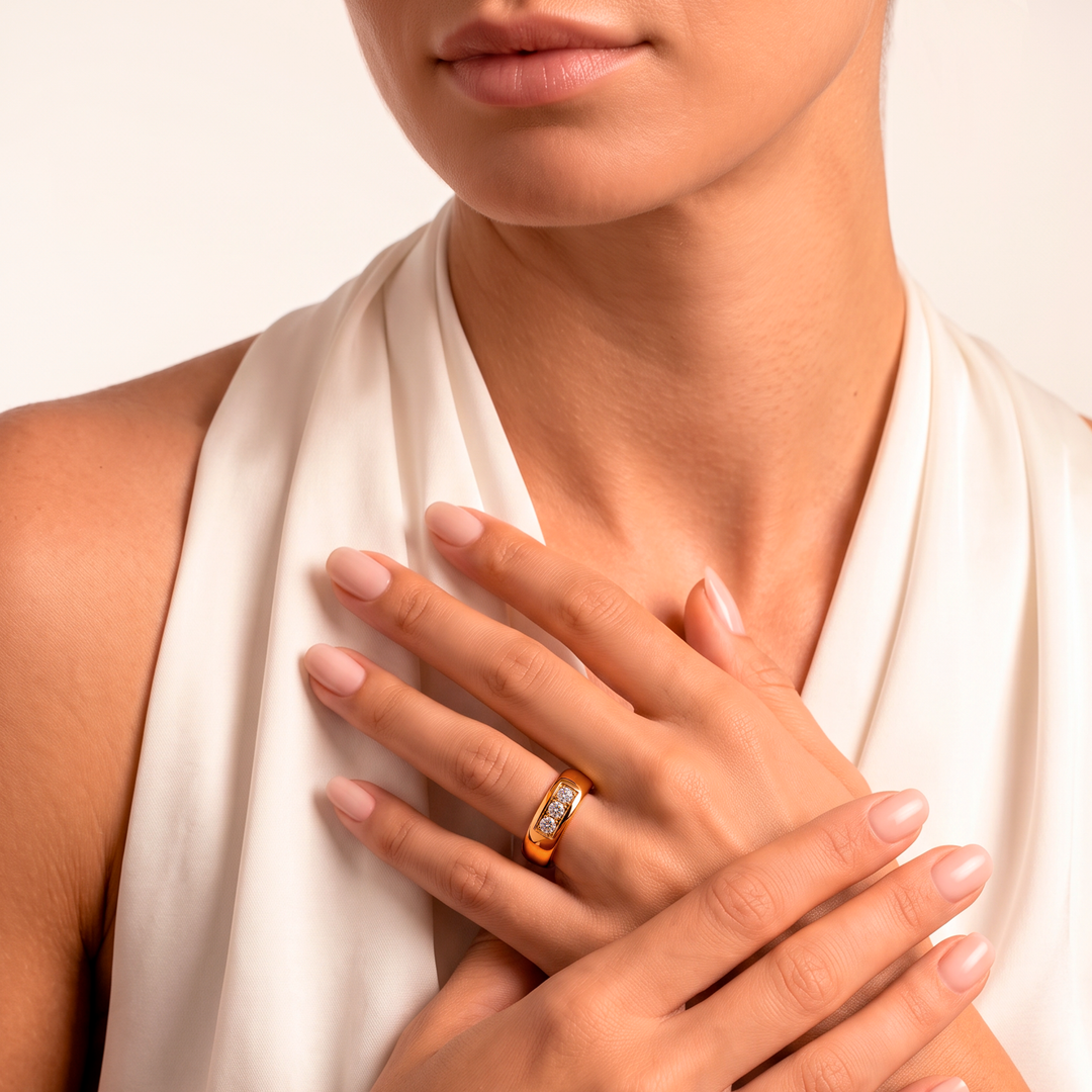 Anillo Acero Nictoluz - Mujer