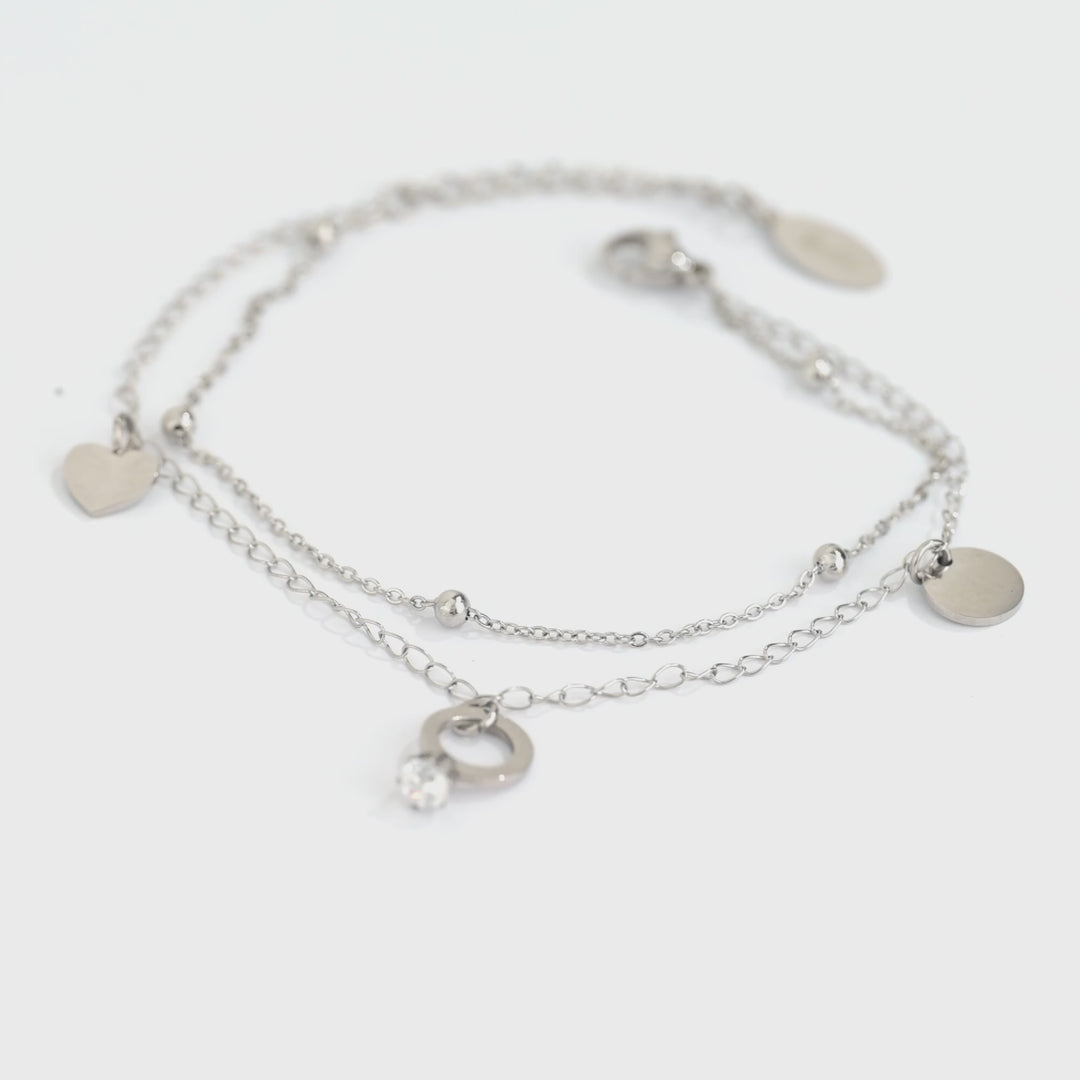Pulsera Acero Amour Duet