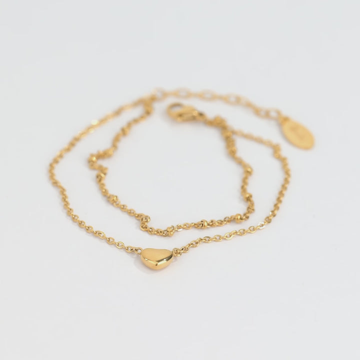 Pulsera Acero Minimal Heart