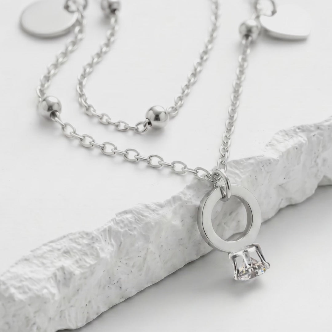 Collar Acero Amour Duet
