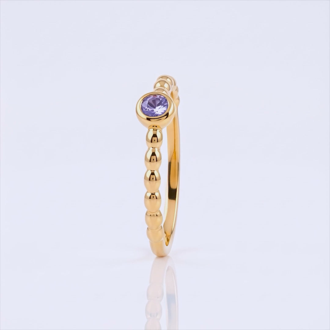 Anillo Acero Mauve