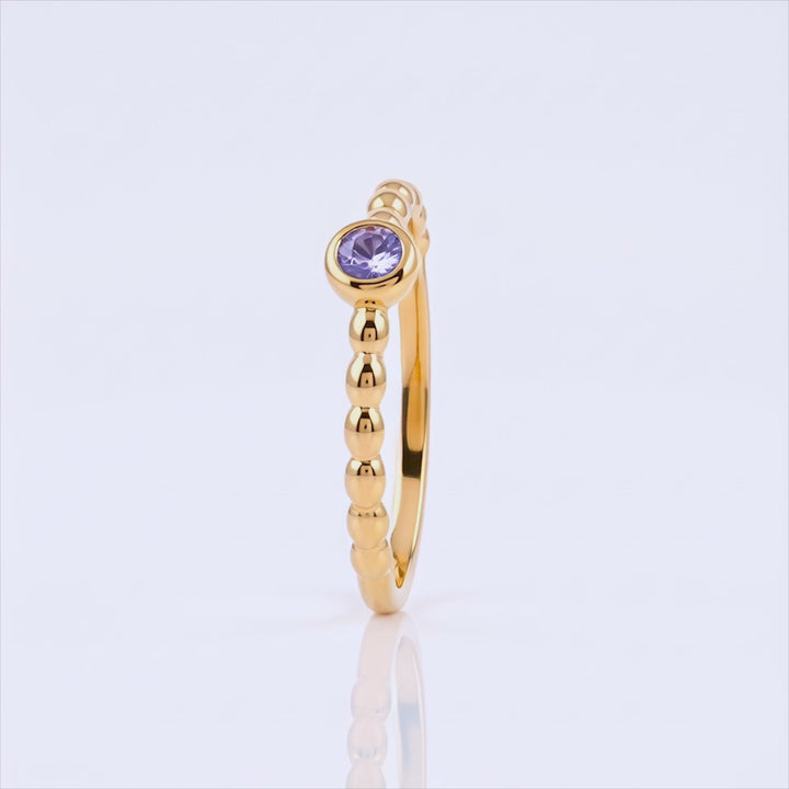 Anillo Acero Mauve