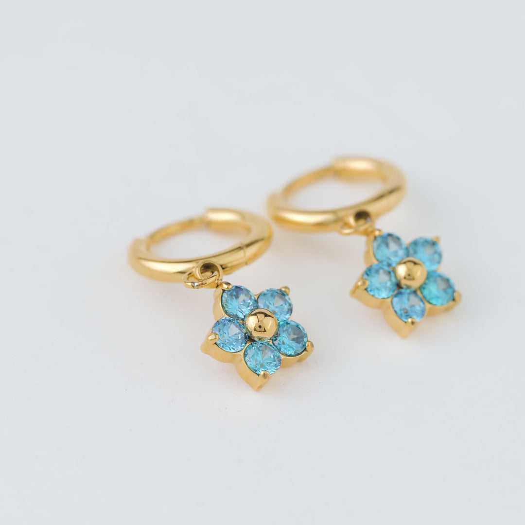 Aretes Acero Azucena