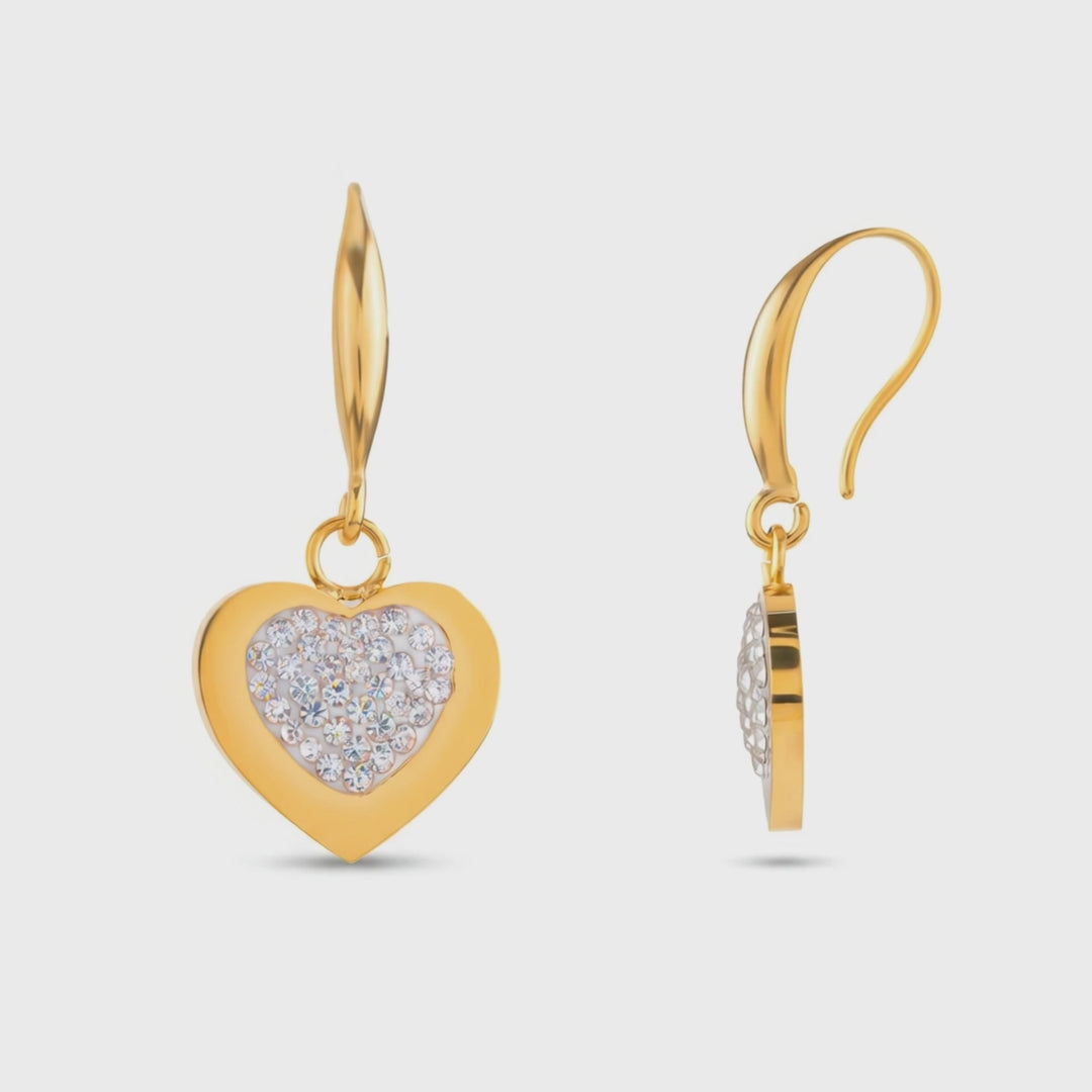 Aretes Acero Strap Heart