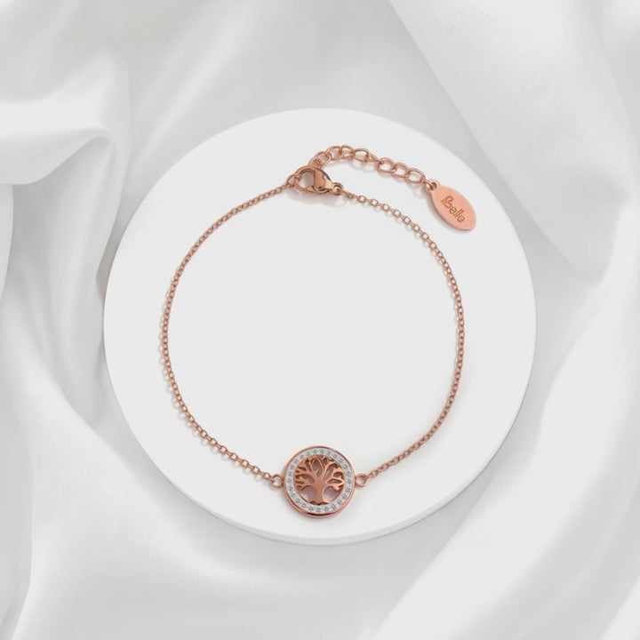 Pulsera Acero Rose Gold Blossom