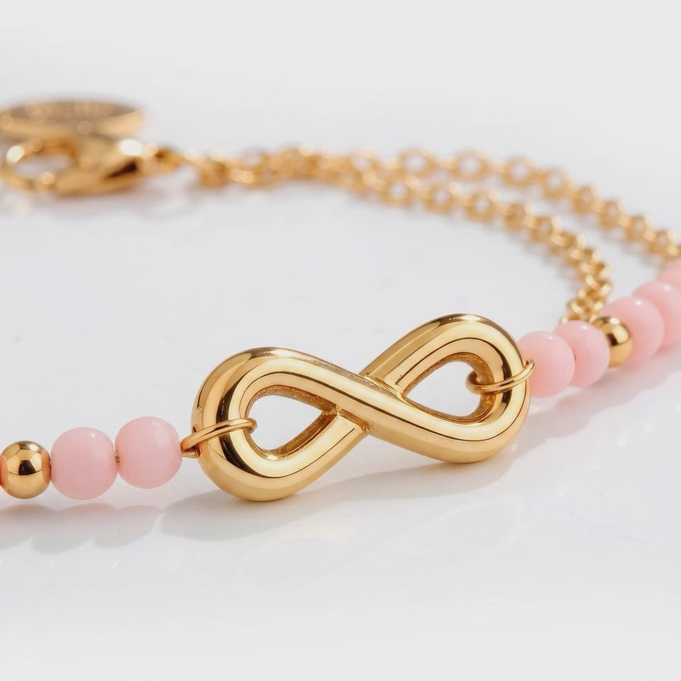 Pulsera Acero Gold Infinite Sparkle