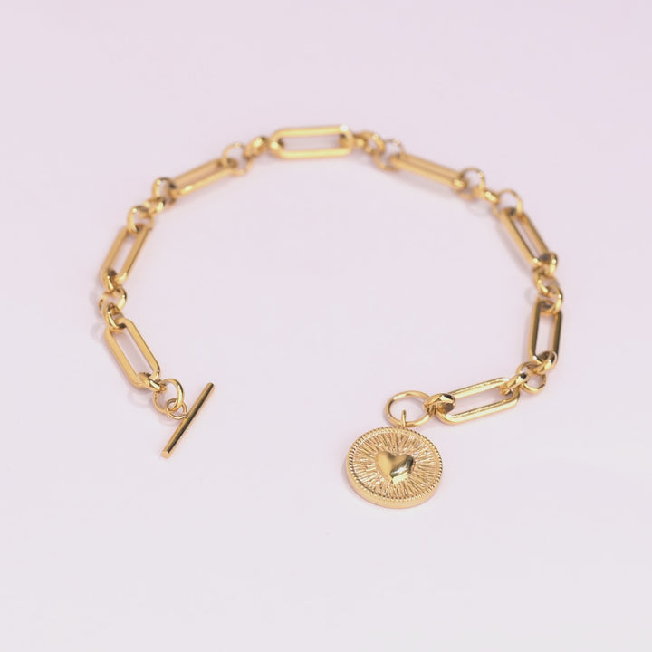 Pulsera Acero Medalla Amore