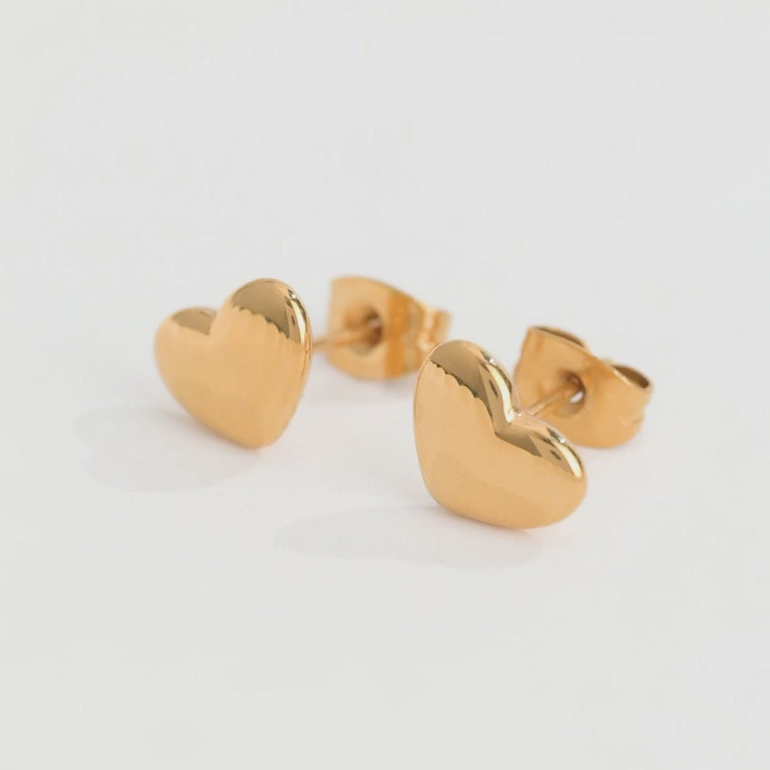 Aretes Acero Amore Bombée