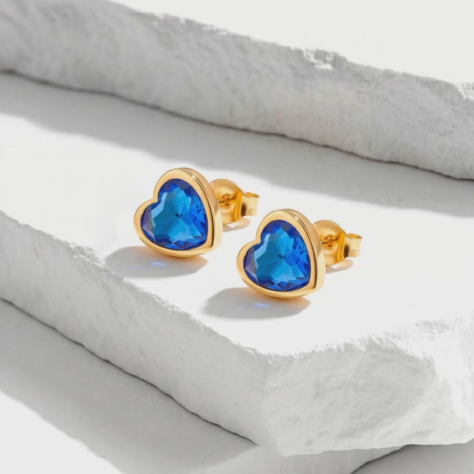 Aretes Acero Blue Crush