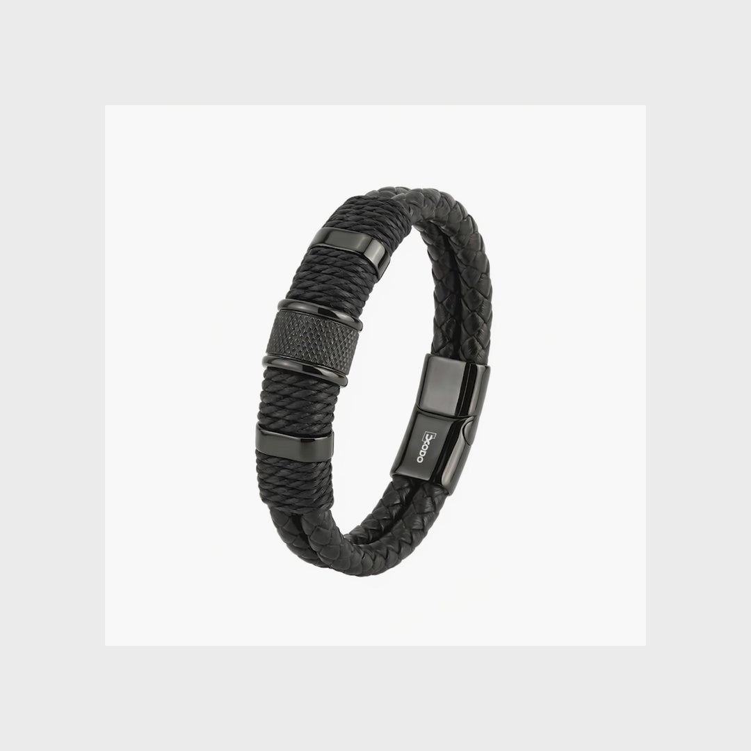 Pulsera Acero Obsidian
