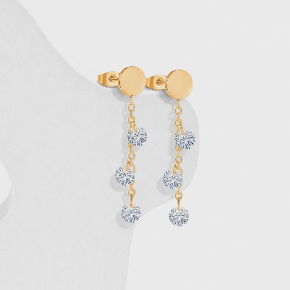 Aretes Acero Glow Drop