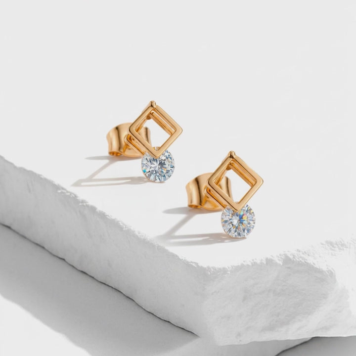 Aretes Acero Liliana