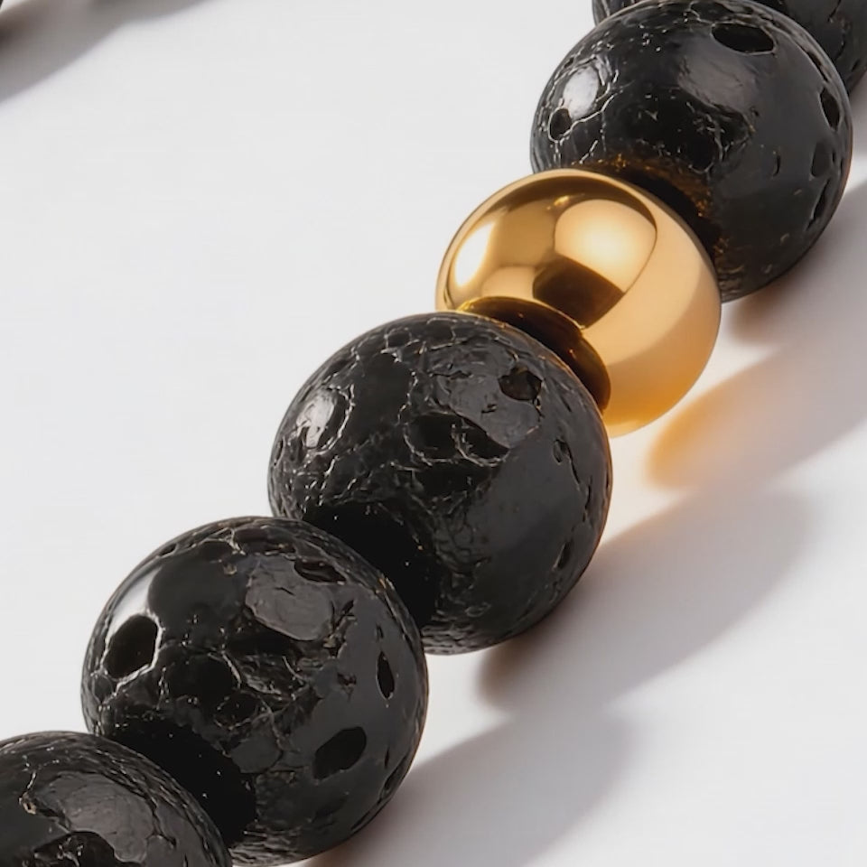 Pulsera Acero Magma Gold