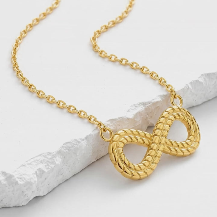 Collar Acero Infinito Labrado