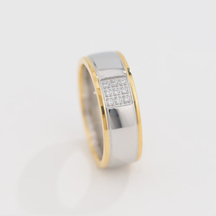 Anillo Acero Destello - Mujer