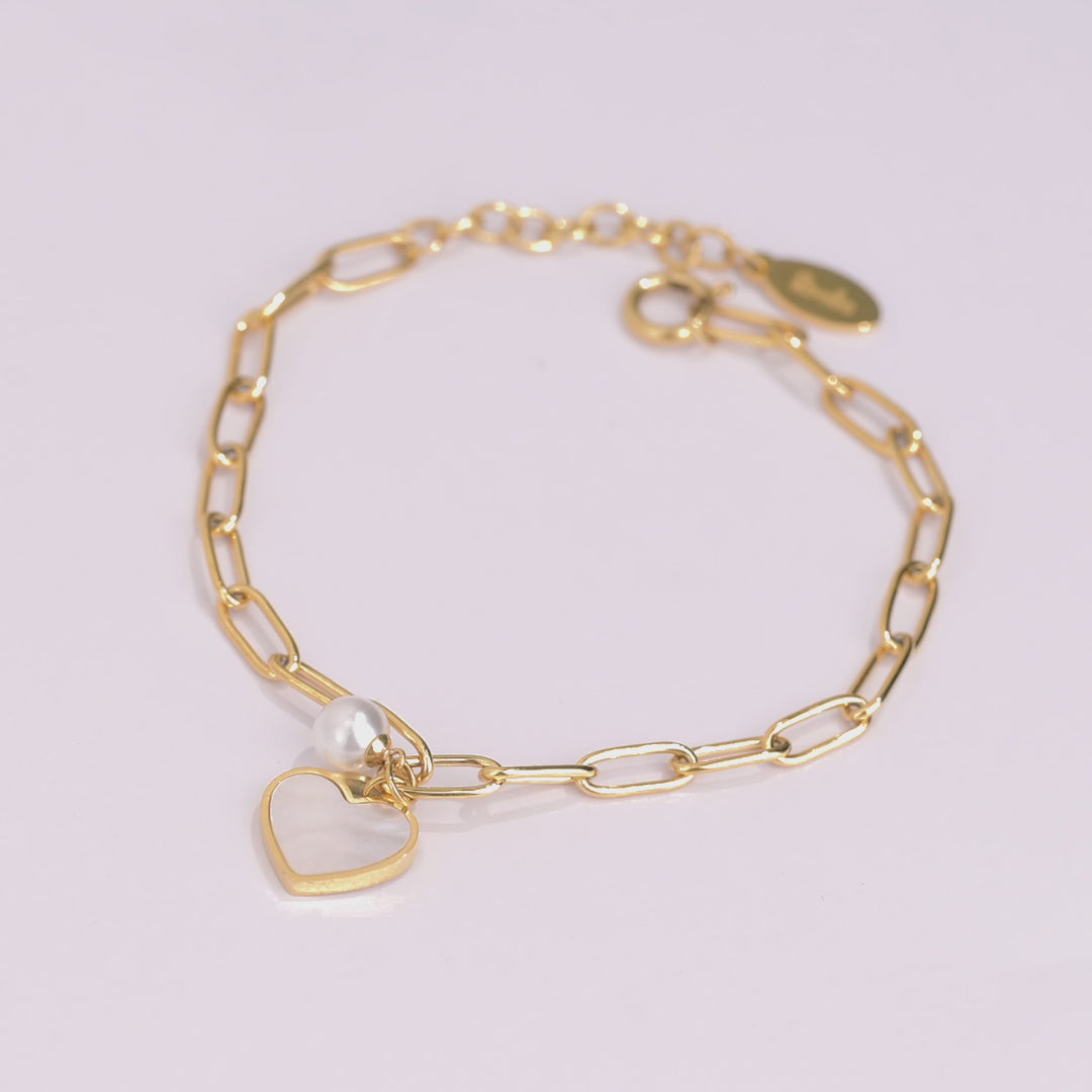 Pulsera Acero Sweet Pearl