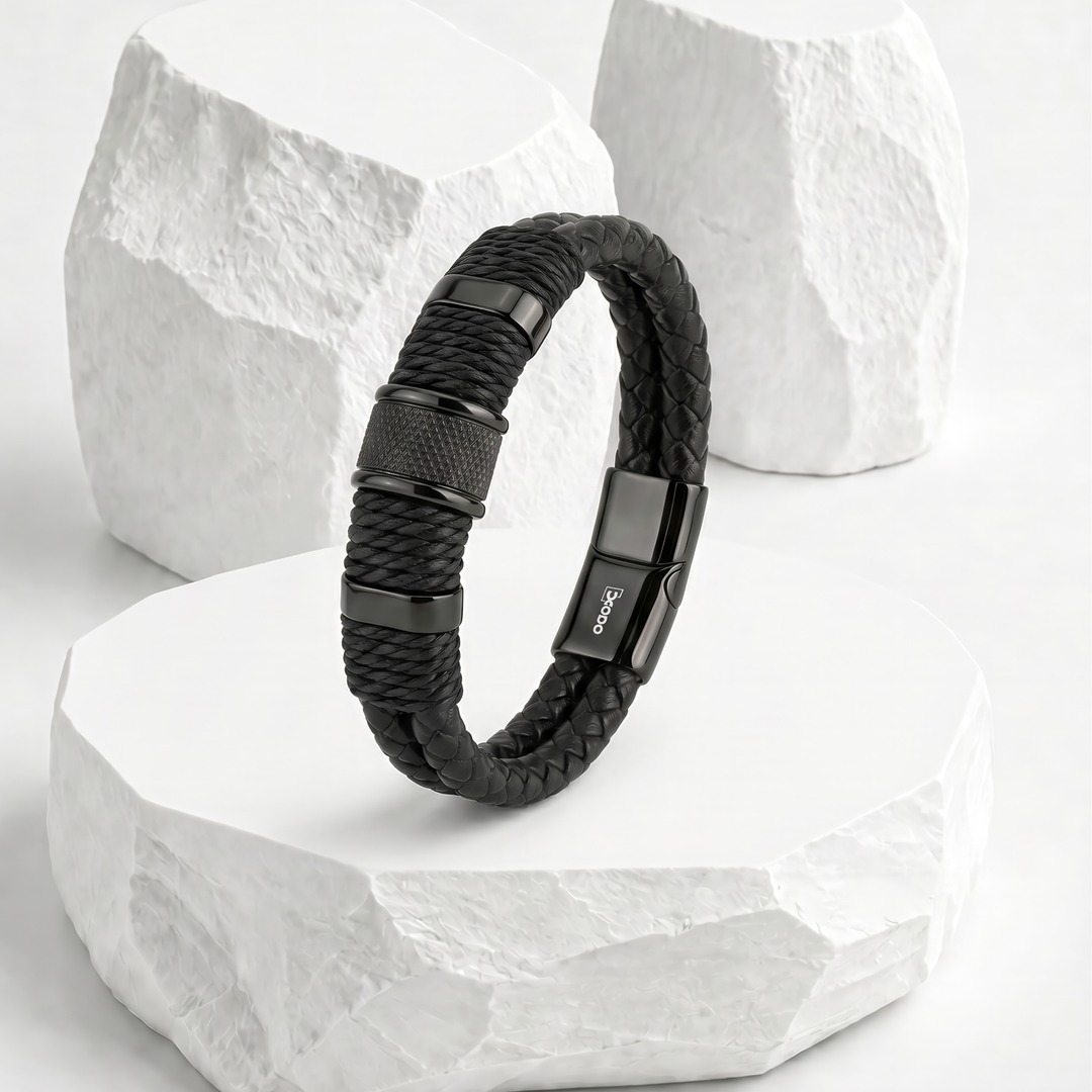 Pulsera Acero Obsidian