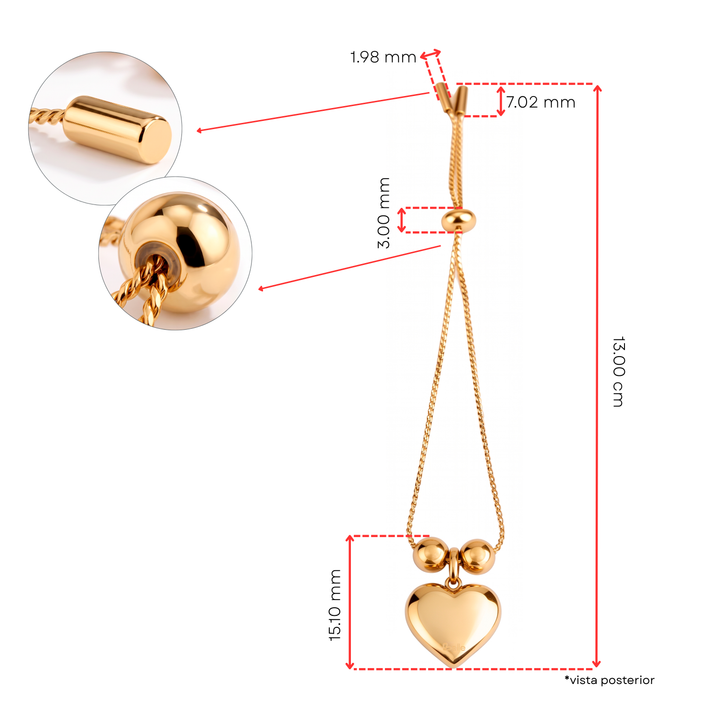 Pulsera Acero Irises Gold