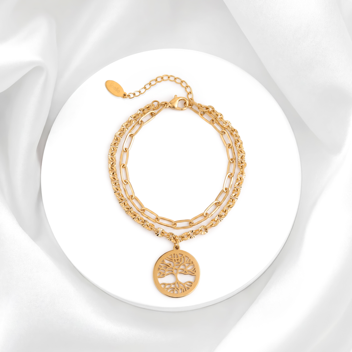Pulsera Acero Árbol Destino