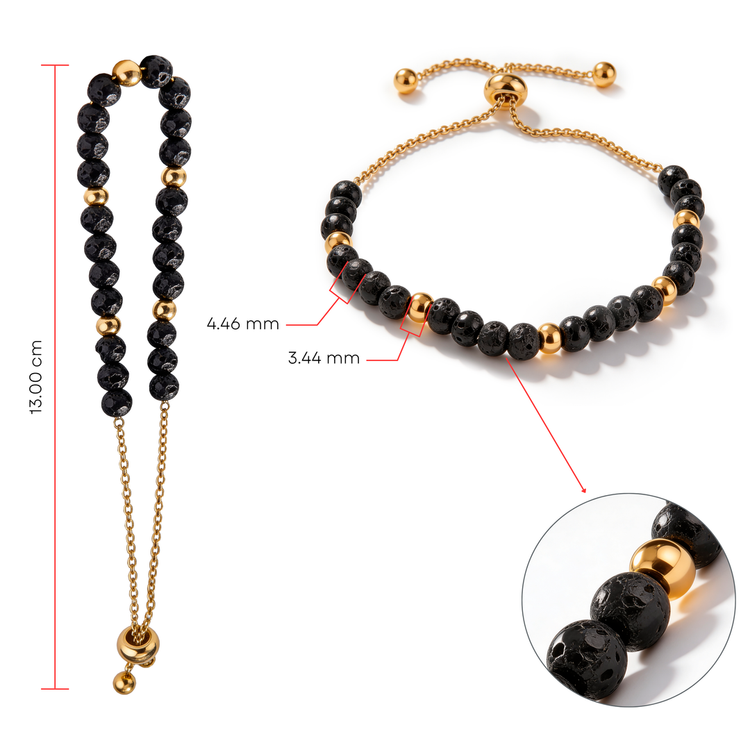 Pulsera Acero Magma Gold