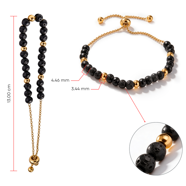 Pulsera Acero Magma Gold