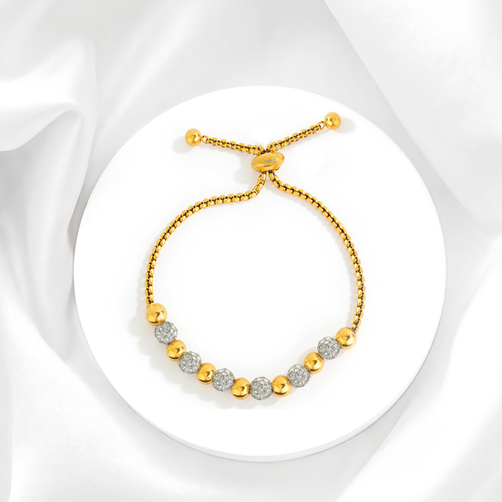 Pulsera Acero Esferas de Luz