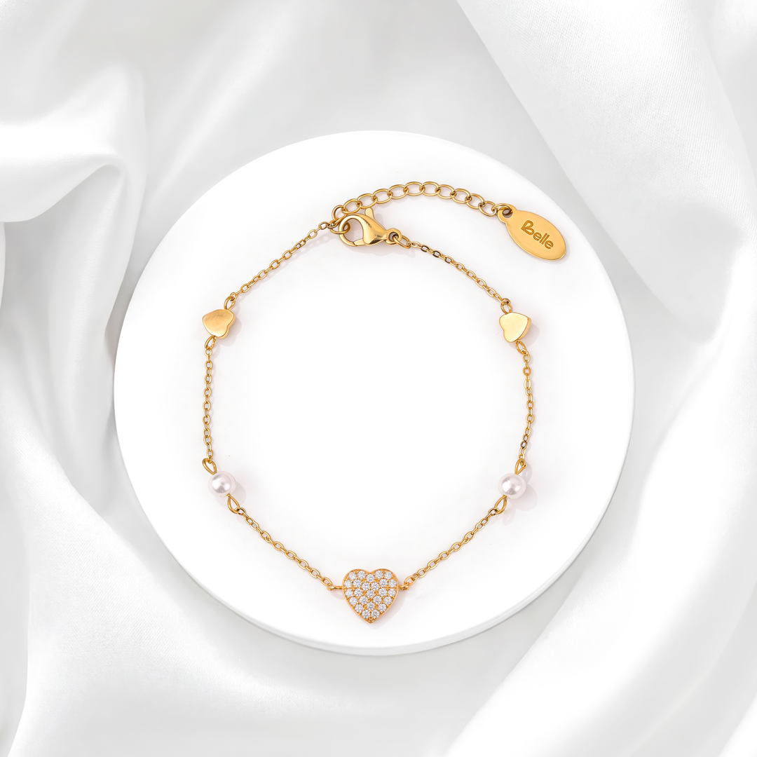 Pulsera Acero Amore Bianco