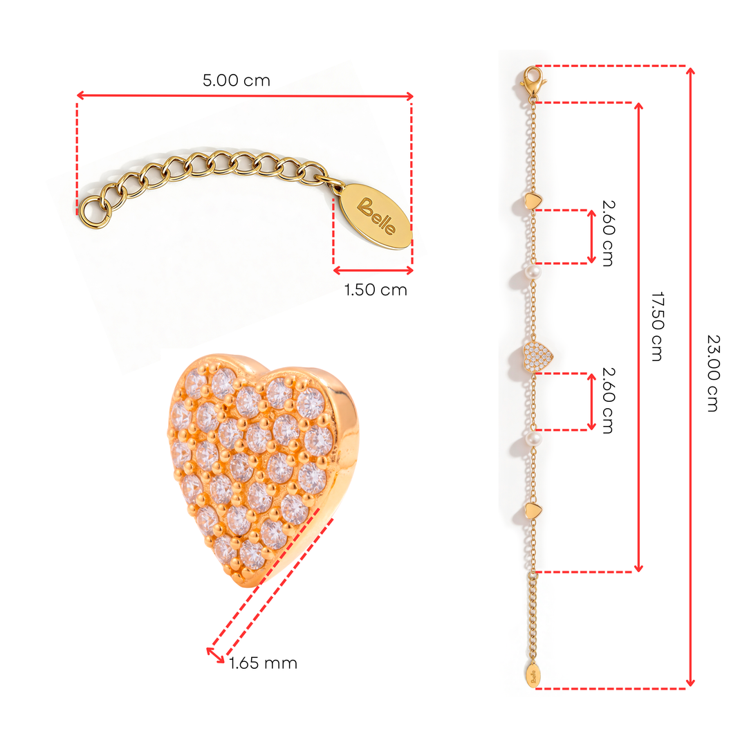 Pulsera Acero Amore Bianco