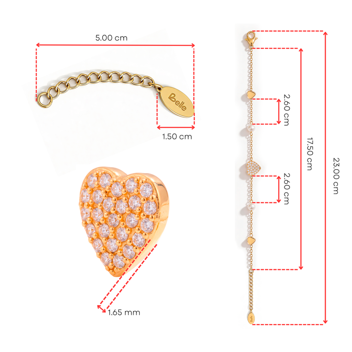 Pulsera Acero Amore Bianco