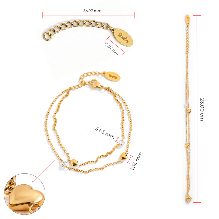 Pulsera Acero Corazón Latente