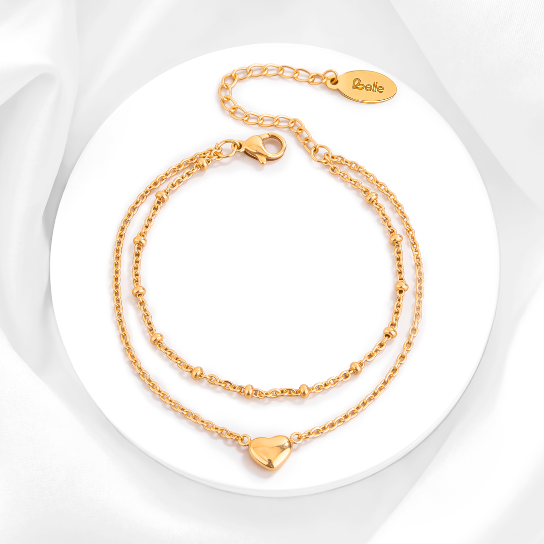 Pulsera Acero Minimal Heart
