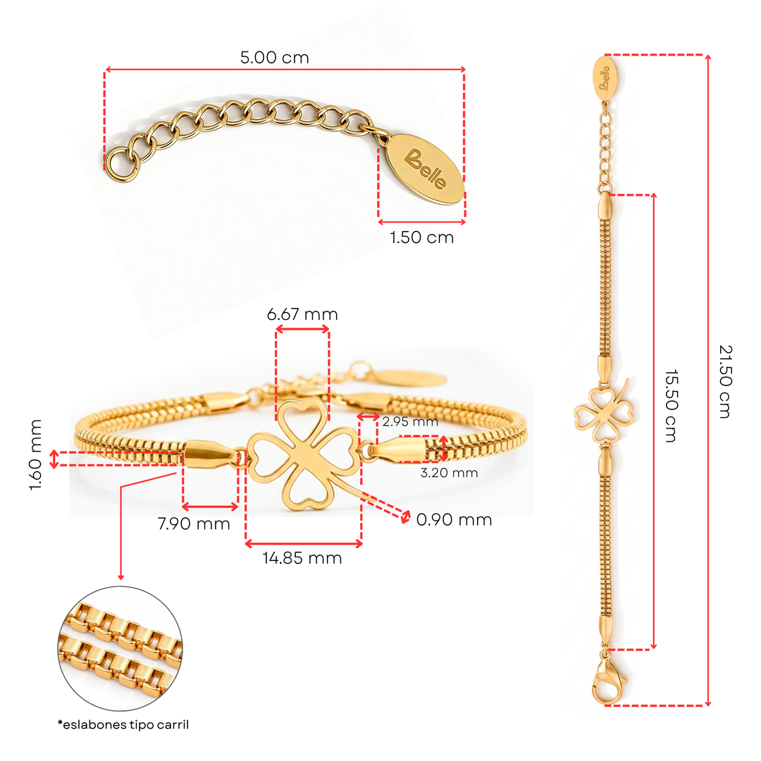 Pulsera Acero Lucky Heart