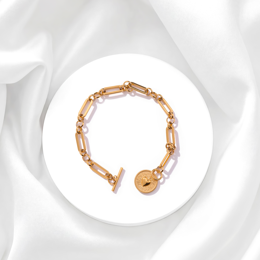 Pulsera Acero Medalla Amore