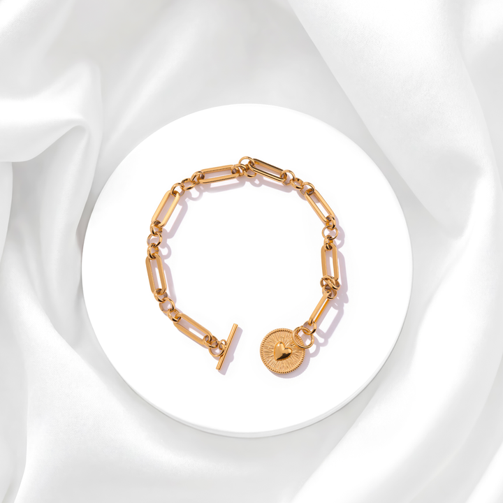 Pulsera Acero Medalla Amore