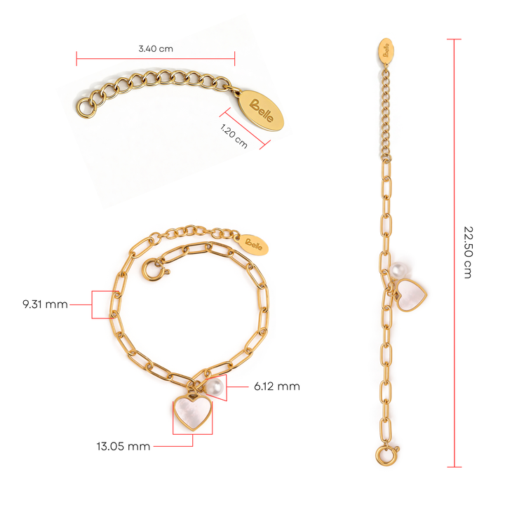 Pulsera Acero Sweet Pearl