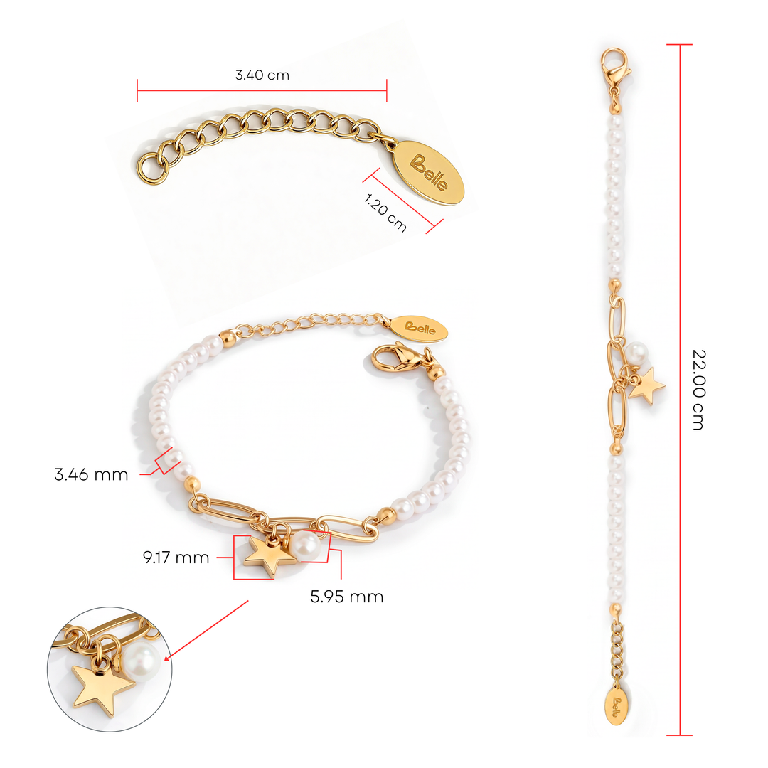 Pulsera Acero Star Chain