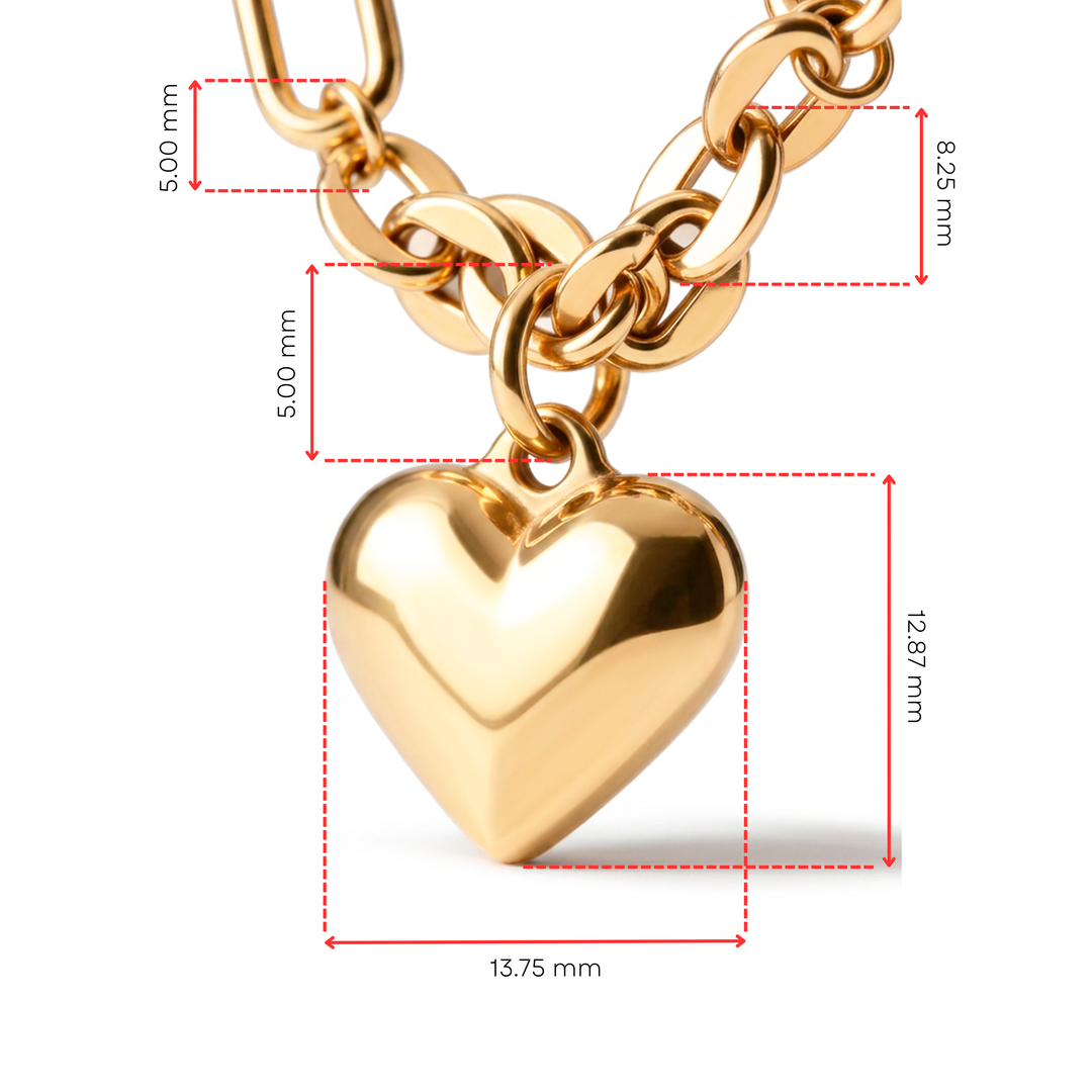 Pulsera Acero Bold Heart