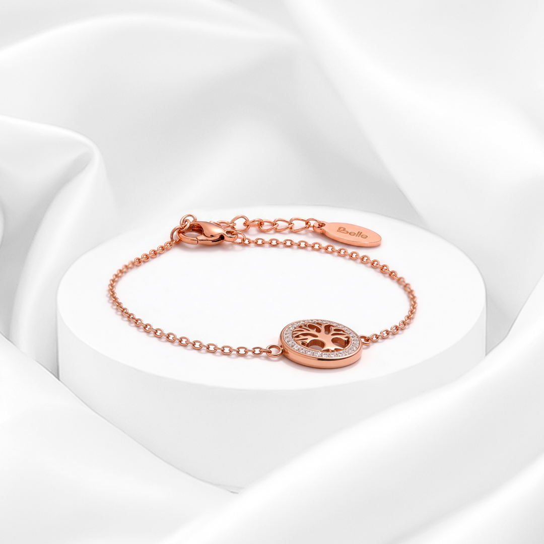 Pulsera Acero Rose Gold Blossom