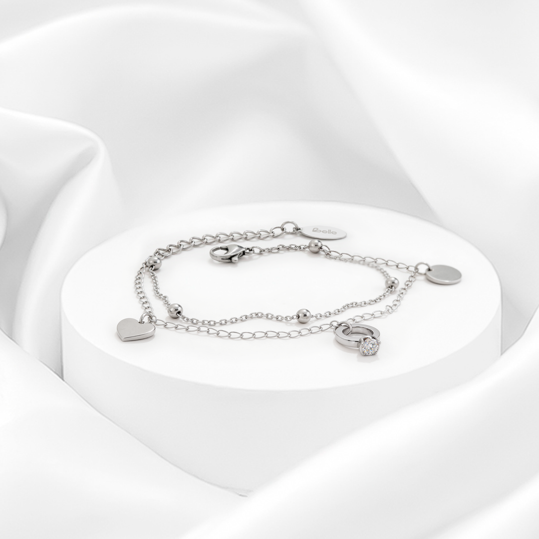 Pulsera Acero Amour Duet