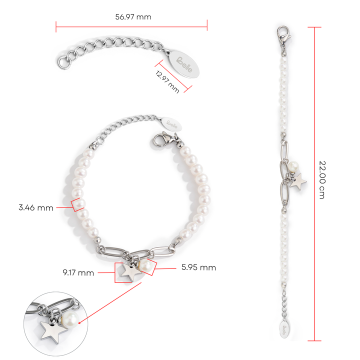 Pulsera Acero Trendy Star