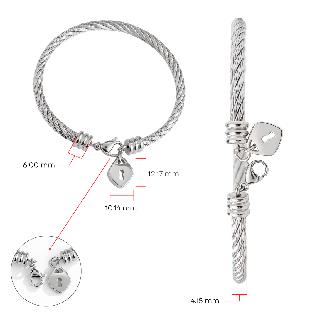 Pulsera Acero En tú Corazón