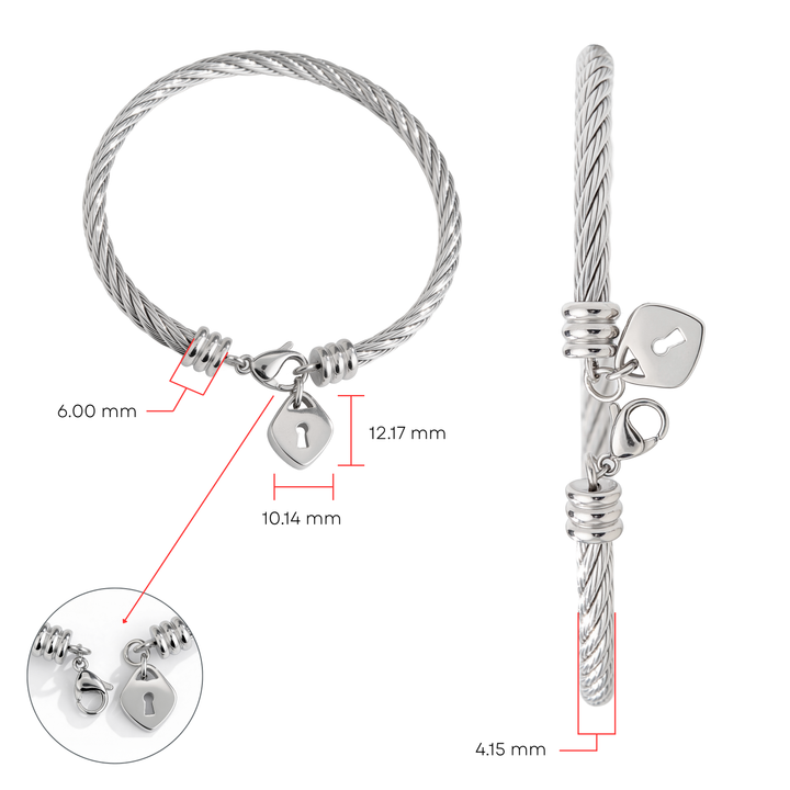 Pulsera Acero En tú Corazón