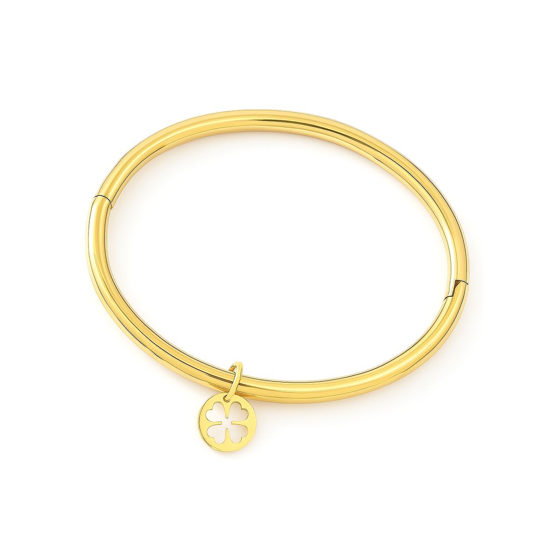 Puñera en Baño de Oro Blanco Luckies